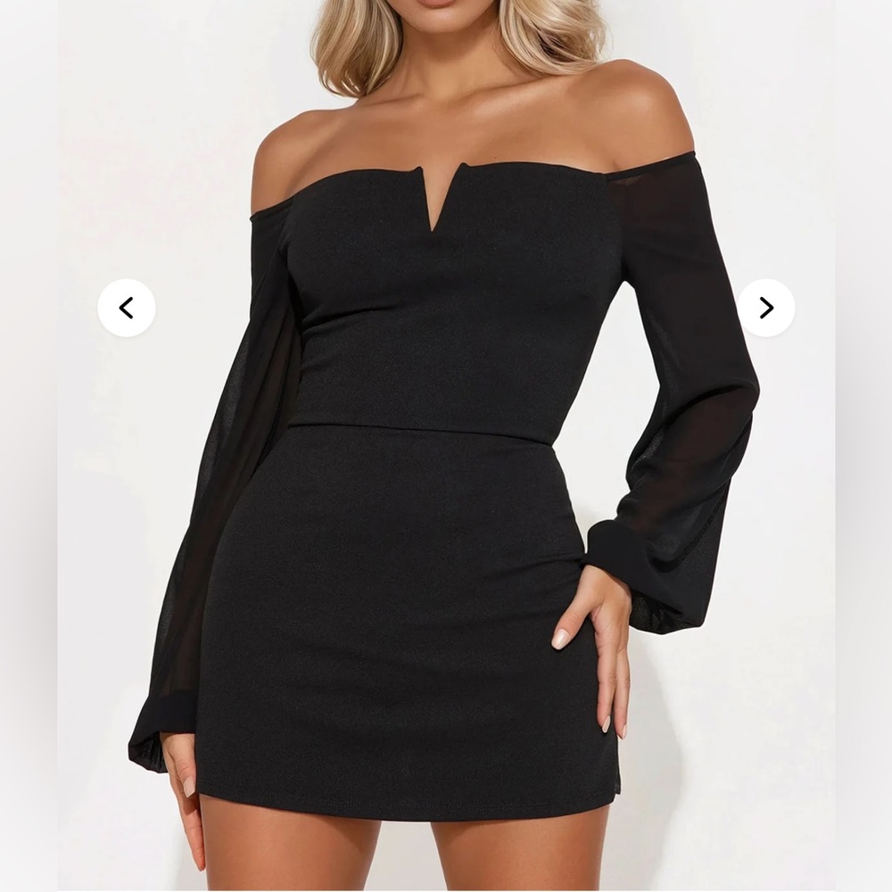 Klara Deep V Long Sleeve Skort Romper